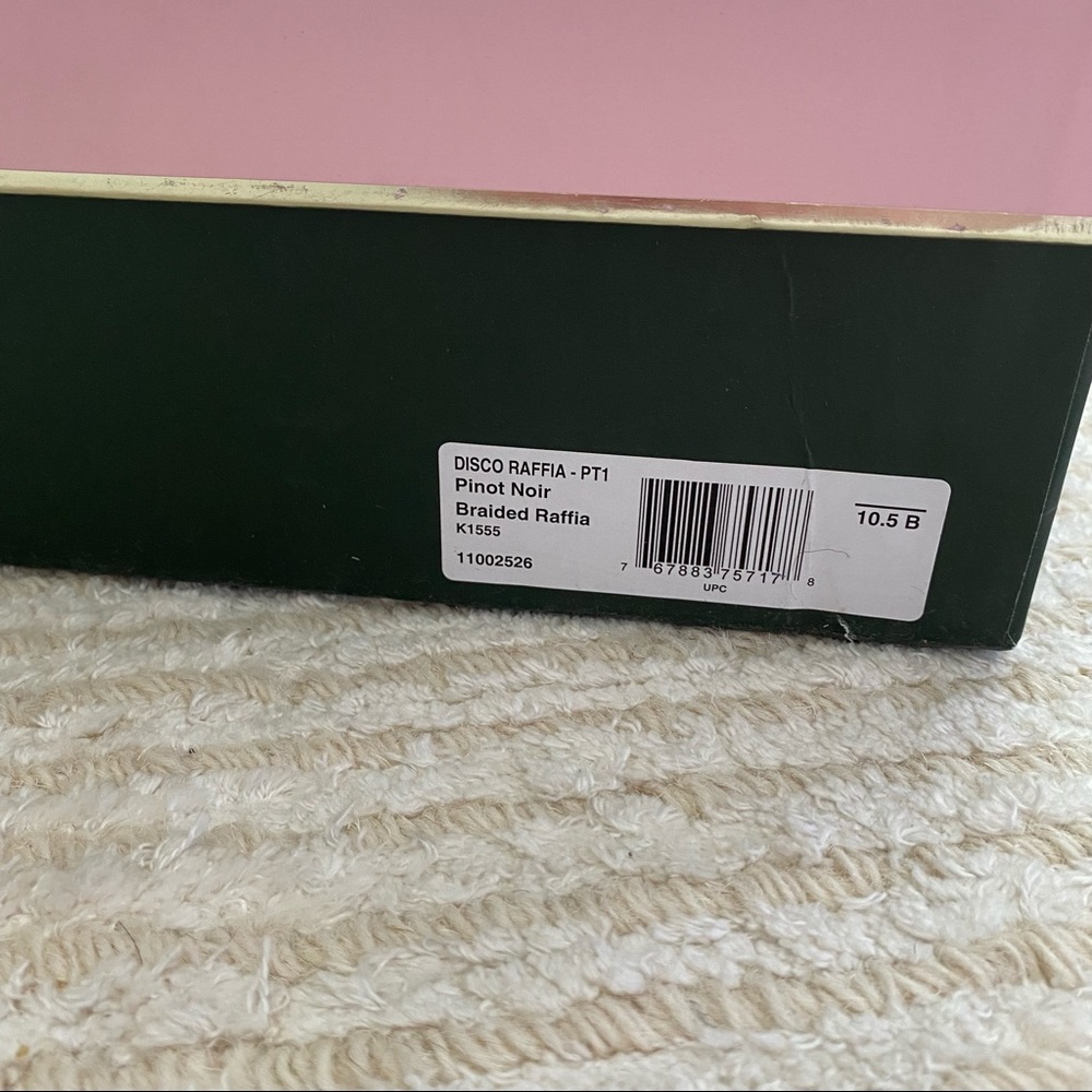 NWT Kate Spade Disco Raffia platform sandals - Picture 10 of 16